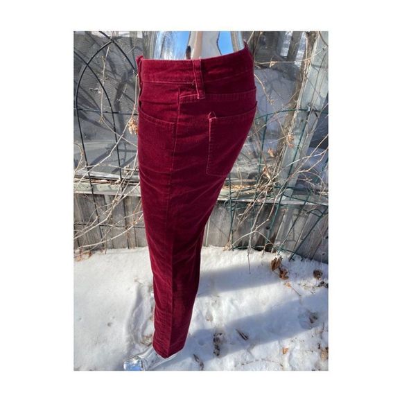 Pendleton Red Corduroy Trousers Mid-Rise Boot Cut - Picture 3 of 11